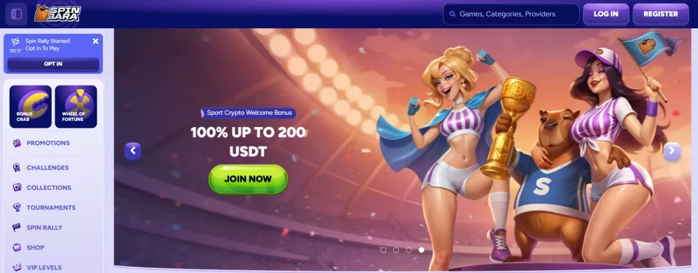 Spinbara Casino – 100% bis zu 500 € + 200 Freispiele Willkommensbonus für Deutschland